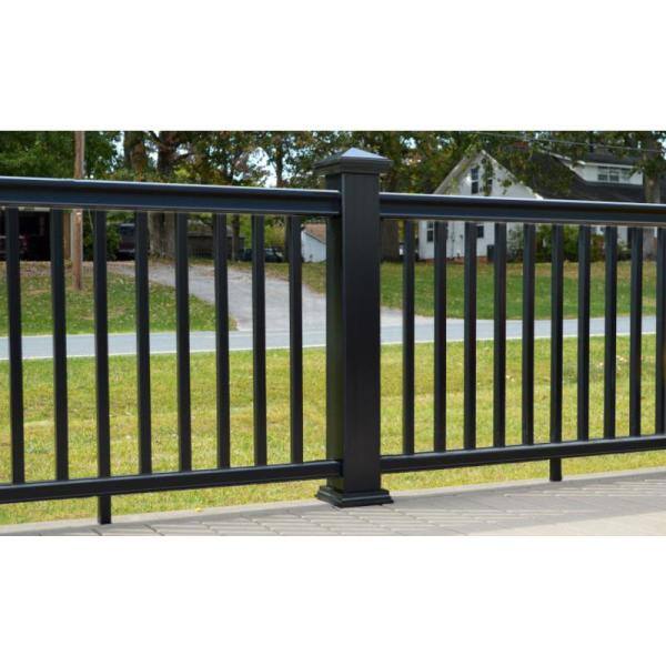 Fiberon CountrySide 6 ft. x 36 in. Composite LineStair Section H-Channel Top Rail Bottom Rail SEC19 S BL 6 29.5SB