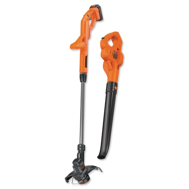 Black amp Decker Lcc221 20v Max Lithium ion Cordless String Trimmer And Sweeper Combo Kit 1 5 Ah