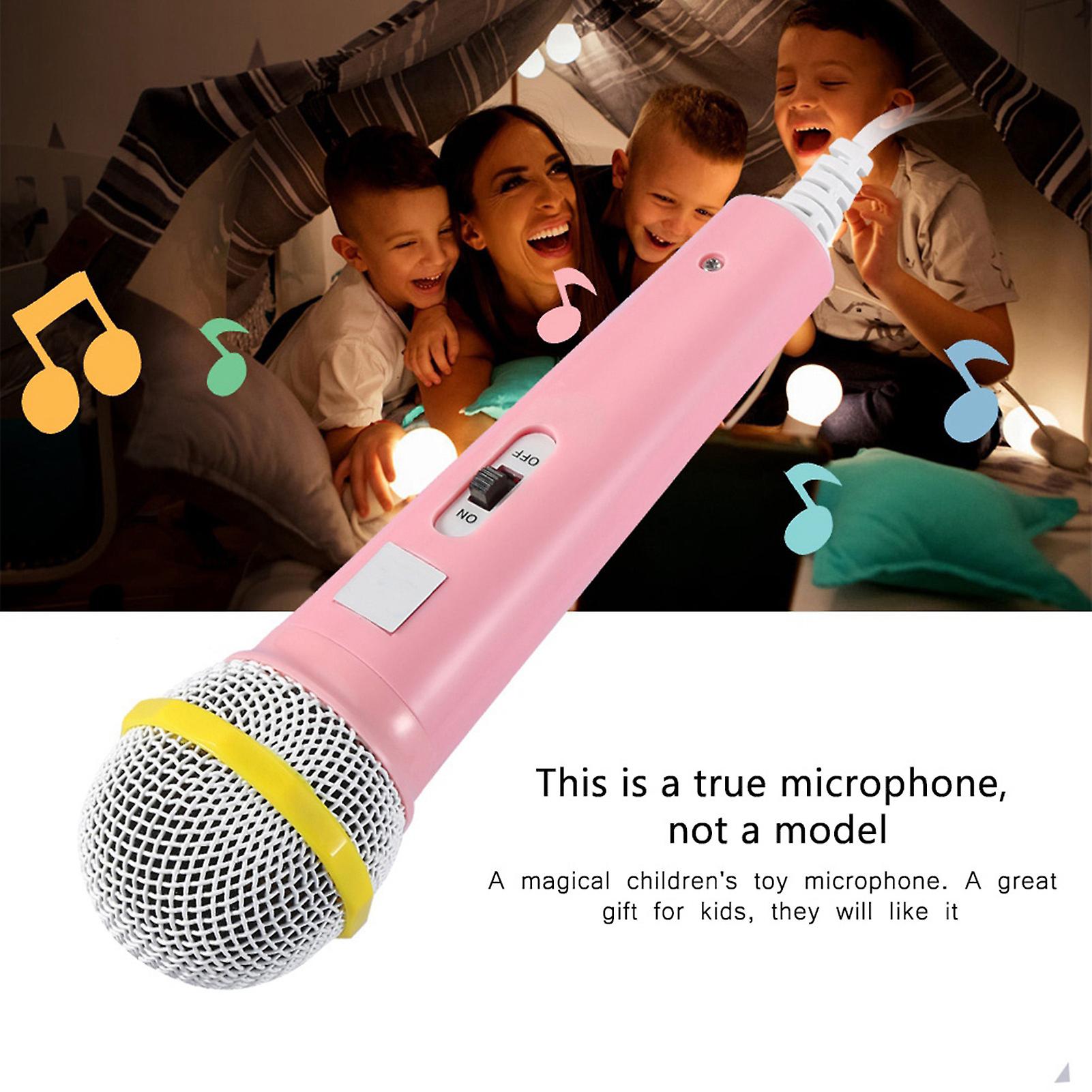 Kids Children Microphone Music Video Storytelling Party Microphone For Children (pink)