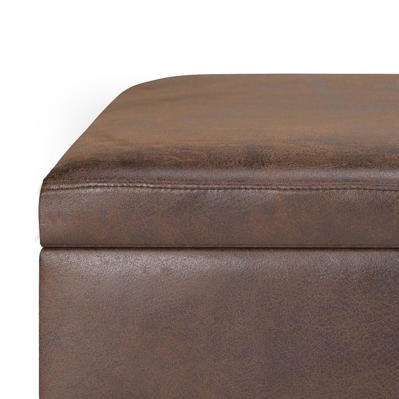 Simpli Home Owen Small Rectangular Storage Ottoman