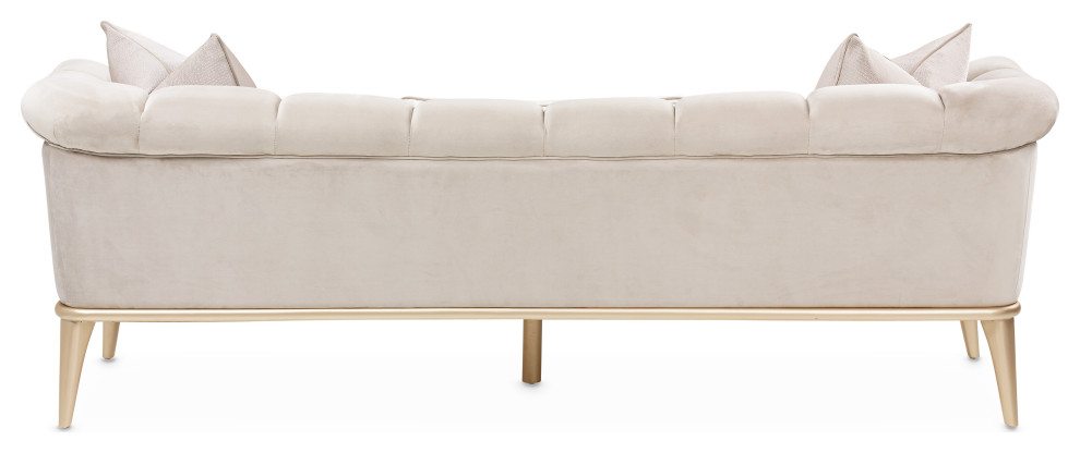 Yvette Sofa   Porcini/Champagne   Midcentury   Sofas   by HedgeApple  Houzz