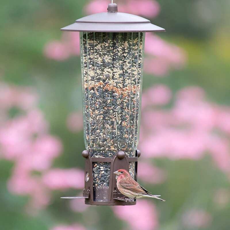 Squirrel Proof Bird Feeder with Weight Activated Perches