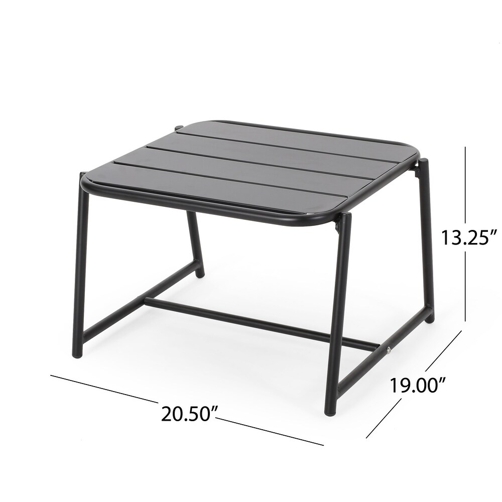 Cowan Iron Outdoor Side Table by Christopher Knight Home