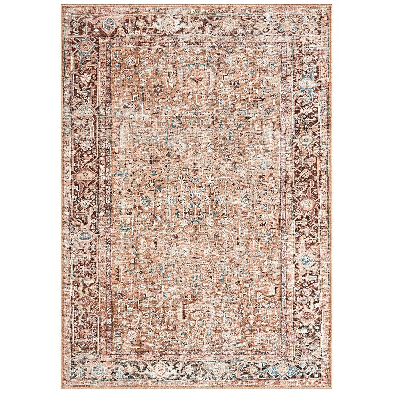 Everwash Callaghan Edith Distressed Medallion Area Rug or Runner