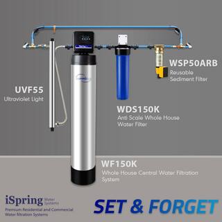 ISPRING Anti Scale Whole House Water Filter with Patented Scale Inhibitor 4.5 in. x 10 in. WDS80K