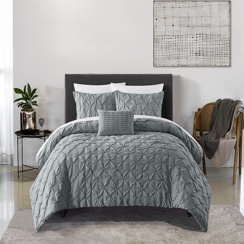 Chic Home Bradley 4-piece Comforter Set with Shams and Throw Pillow