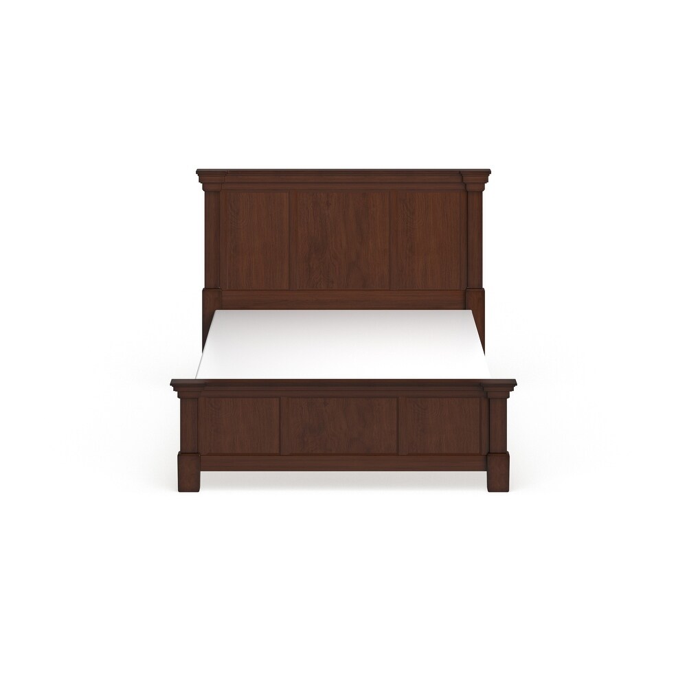 The Aspen Collection Rustic Cherry Queen Bed by Homestyles