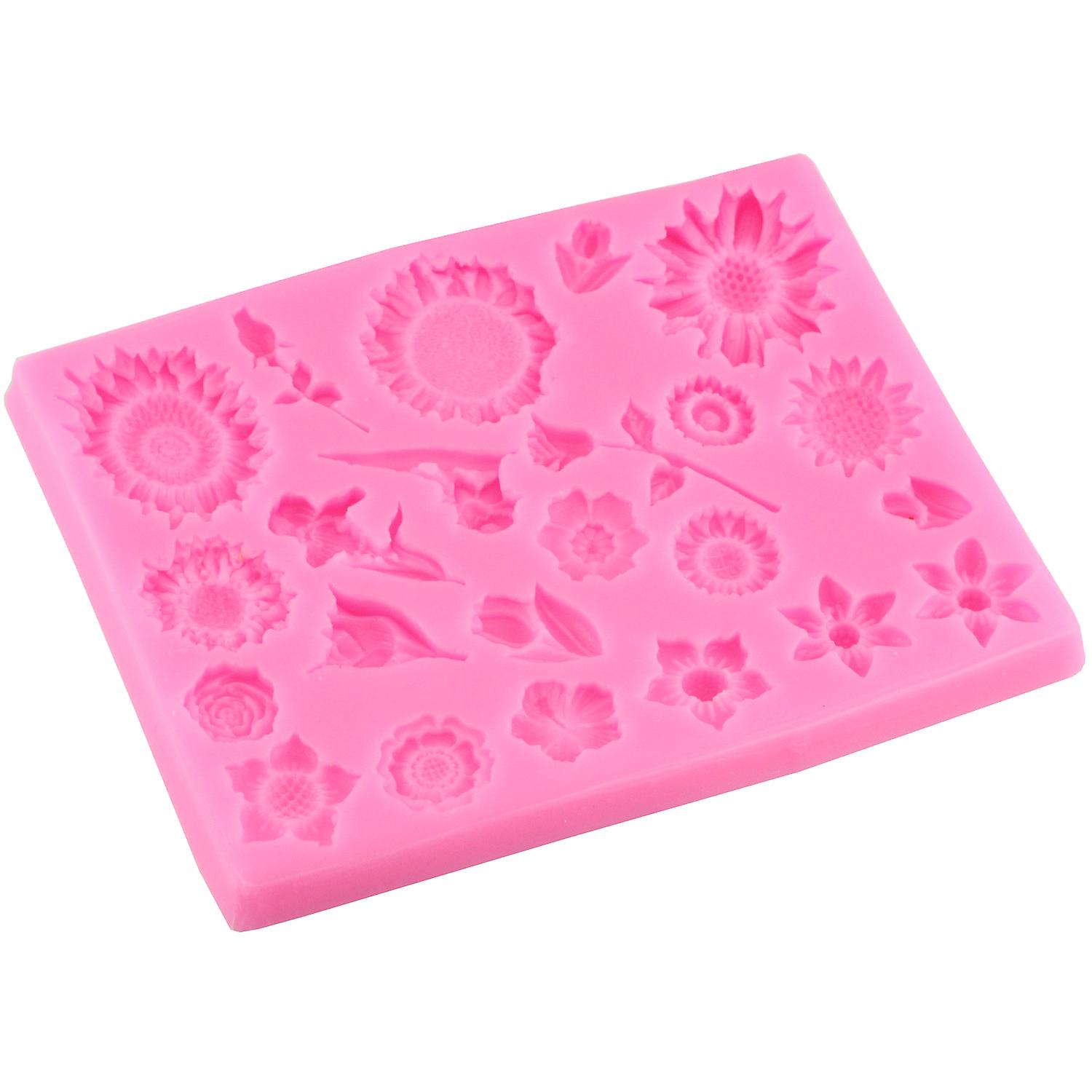 Sunflower Shape Cake Decorating Mould - 1pc