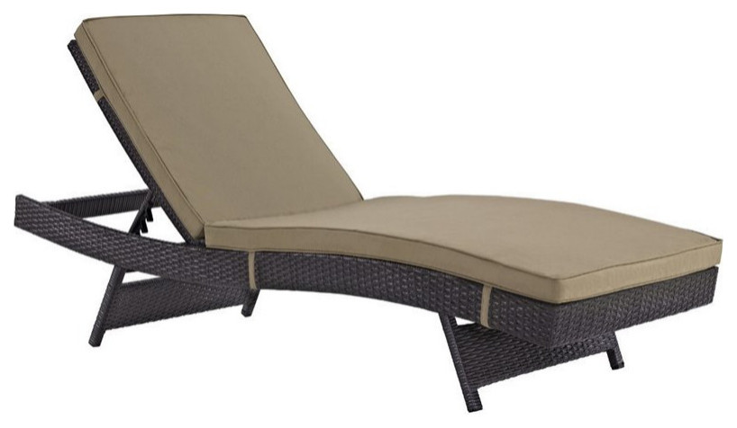 Convene Outdoor Wicker Rattan Chaise   Tropical   Outdoor Chaise Lounges   by ShopFreely  Houzz