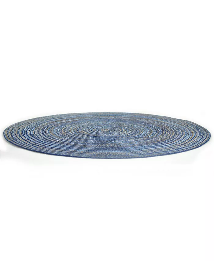 Design Imports Variegated Round Woven Placemat Set of 6