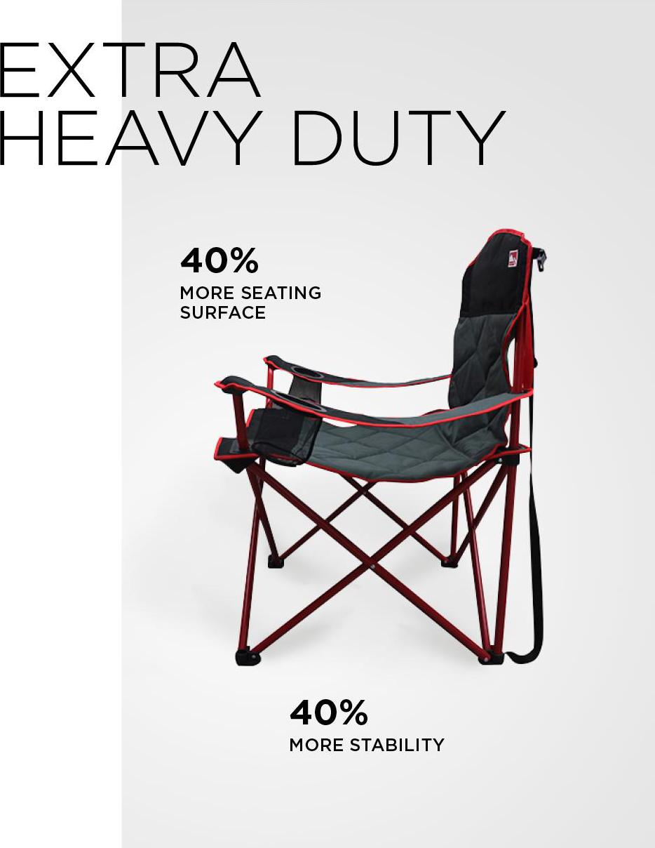 Outdoor Spectator Camping Chair Black  Crowdfused