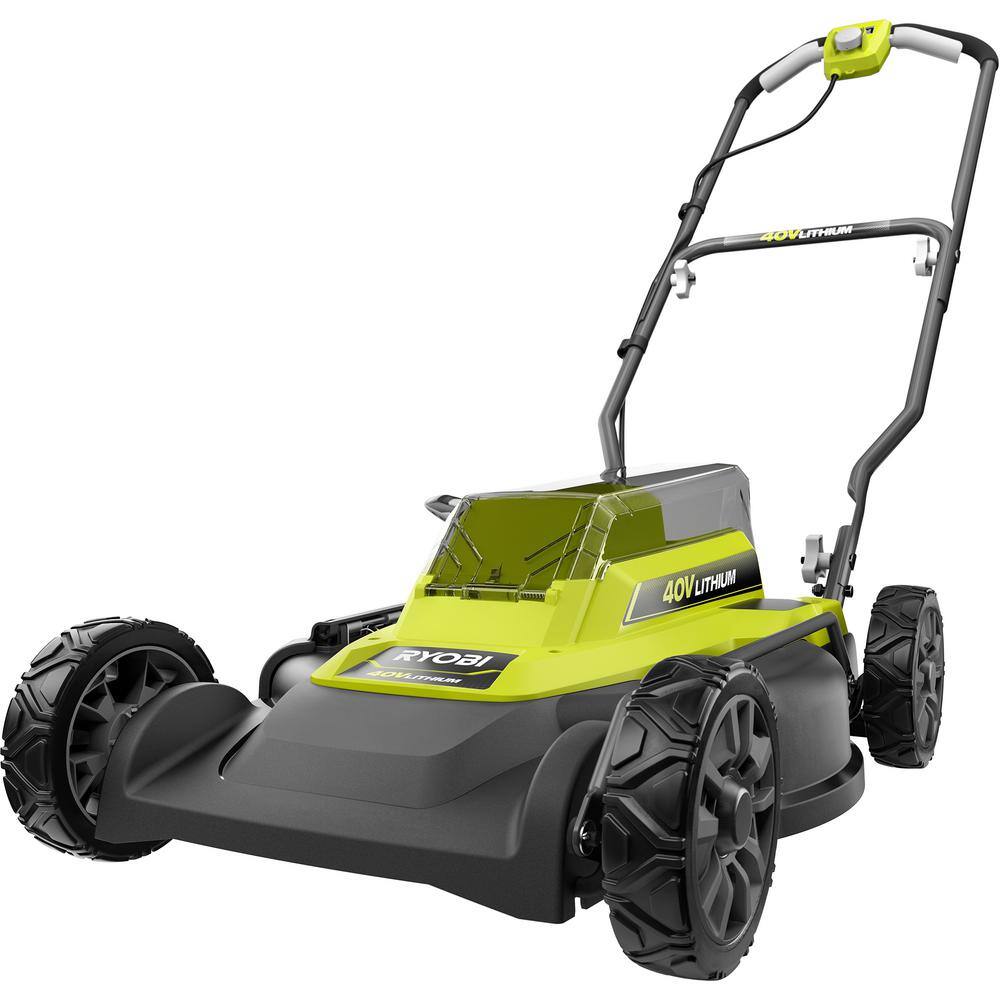 RYOBI 40V 18 in. 2-in-1 Cordless Battery Walk Behind Push Mower (Tool Only) RY401010BTL