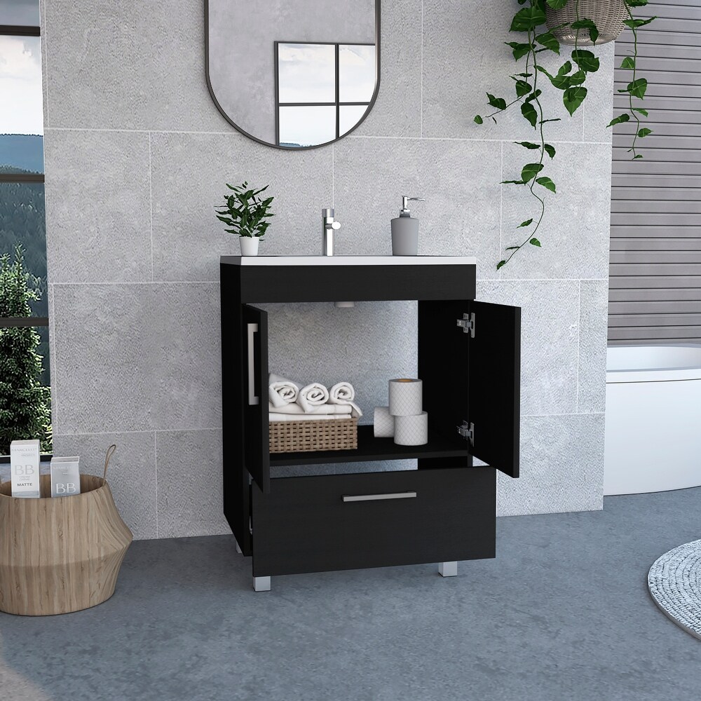 2 Door Rectangle Single Bathroom Vanity