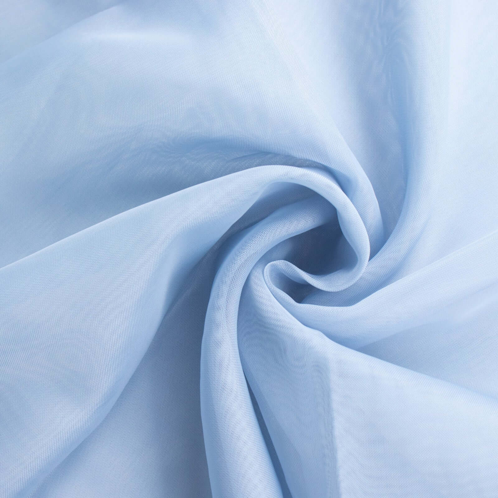 Dusty Blue Chiffon Curly Chair Sash