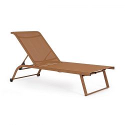 Bain de soleil bahama ocre Bizzotto - chaise longue Griin outdoor