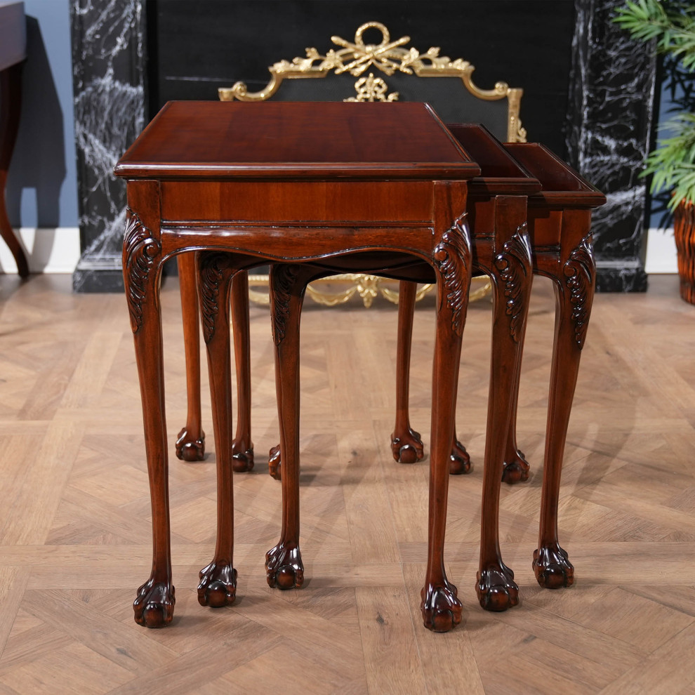 Chippendale Nesting Tables   Victorian   Side Tables And End Tables   by Niagara Furniture  Houzz