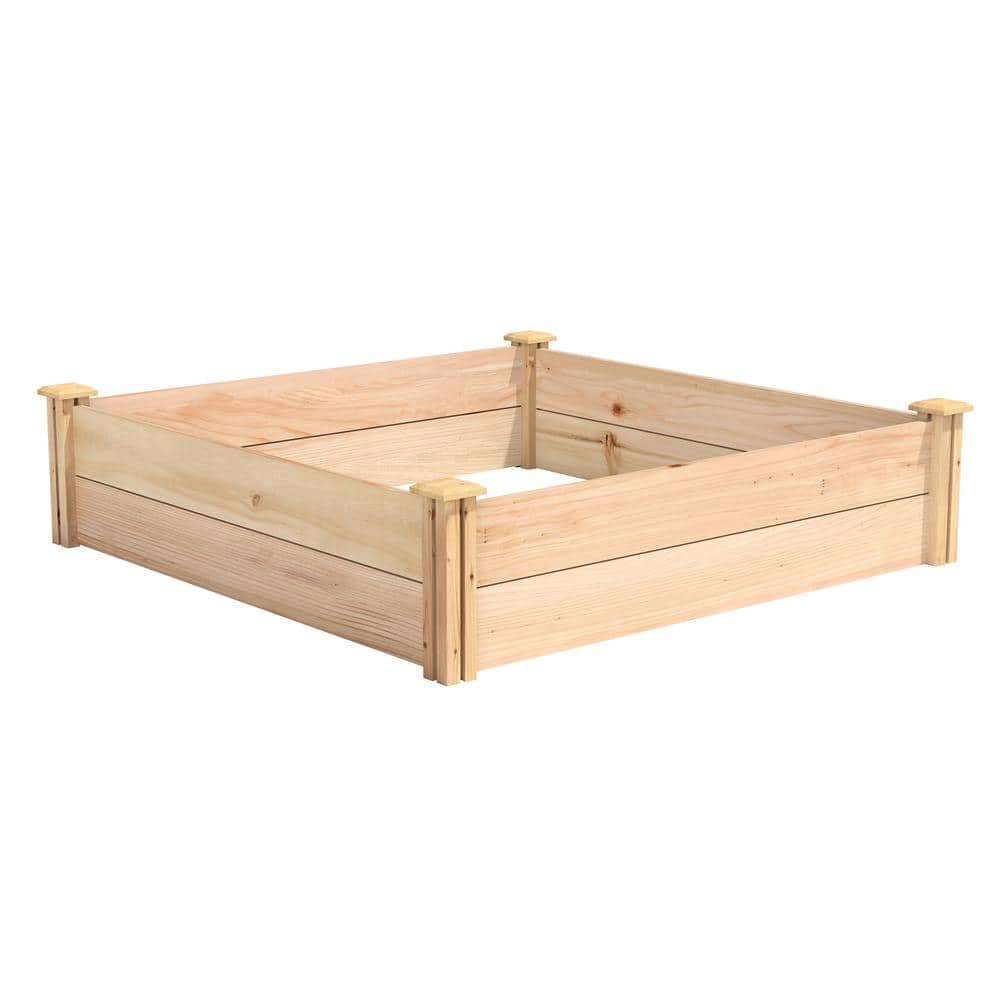 Miracle-Gro 48 in. L x 48 in. W x 11 in. H Cedar Raised Garden Bed RCMG4411