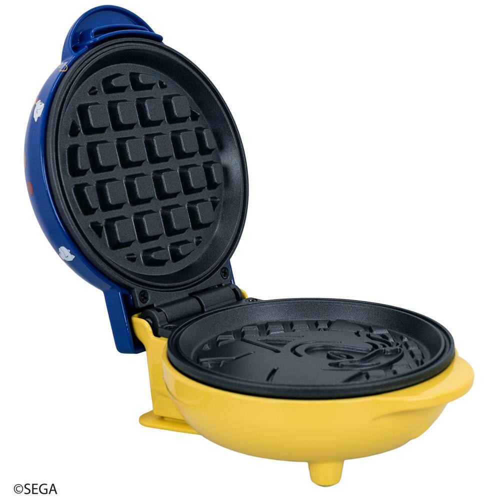 Uncanny Brands Sega Sonic the Hedgehog Blue American Mini Waffle Maker WM3-SEG-SN1