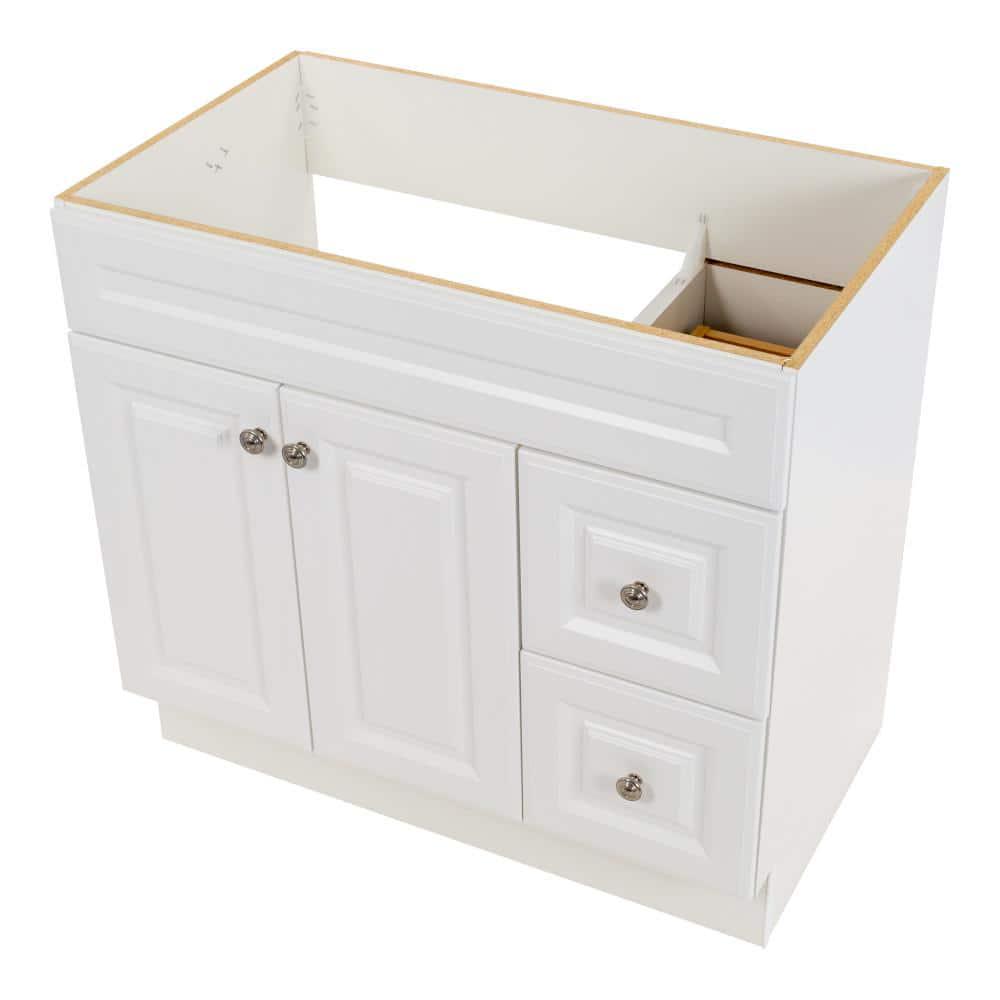 Glacier Bay Glensford 36 in W x 2165 in D x 3421 in H Bath Vanity Cabinet Only in White