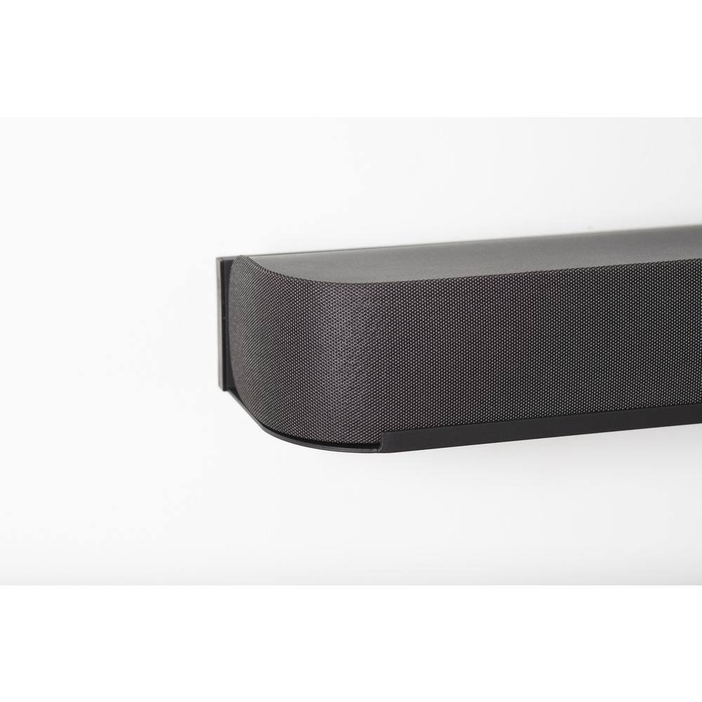 SIMPLE MOUNT 4.125 in. D x 32 in. Black No Stud Sound Bar Shelf SBS-32K