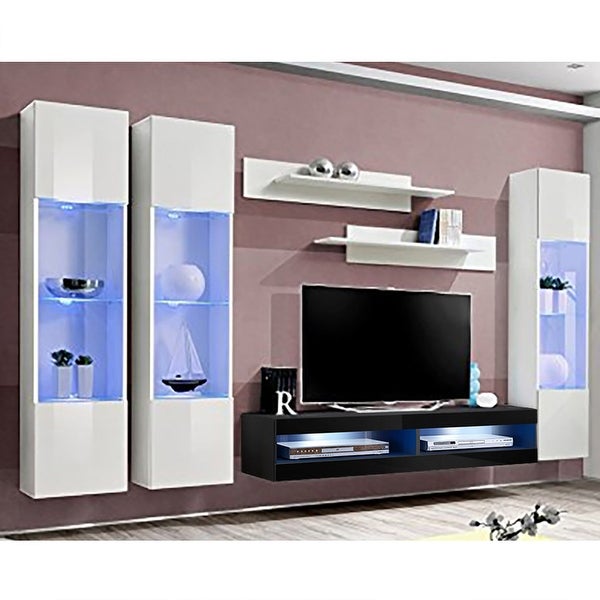 Fly CD3 34TV Wall Mounted Floating Modern Entertainment Center