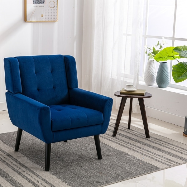 Soft Velvet Ergonomics Accent Chair