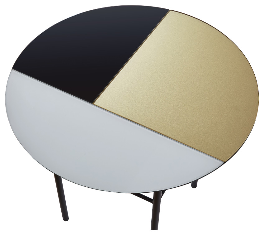 Tri Color Round Side Table  Liang  ampEimil Orphenus   Contemporary   Side Tables And End Tables   by Oroa   Distinctive Furniture  Houzz