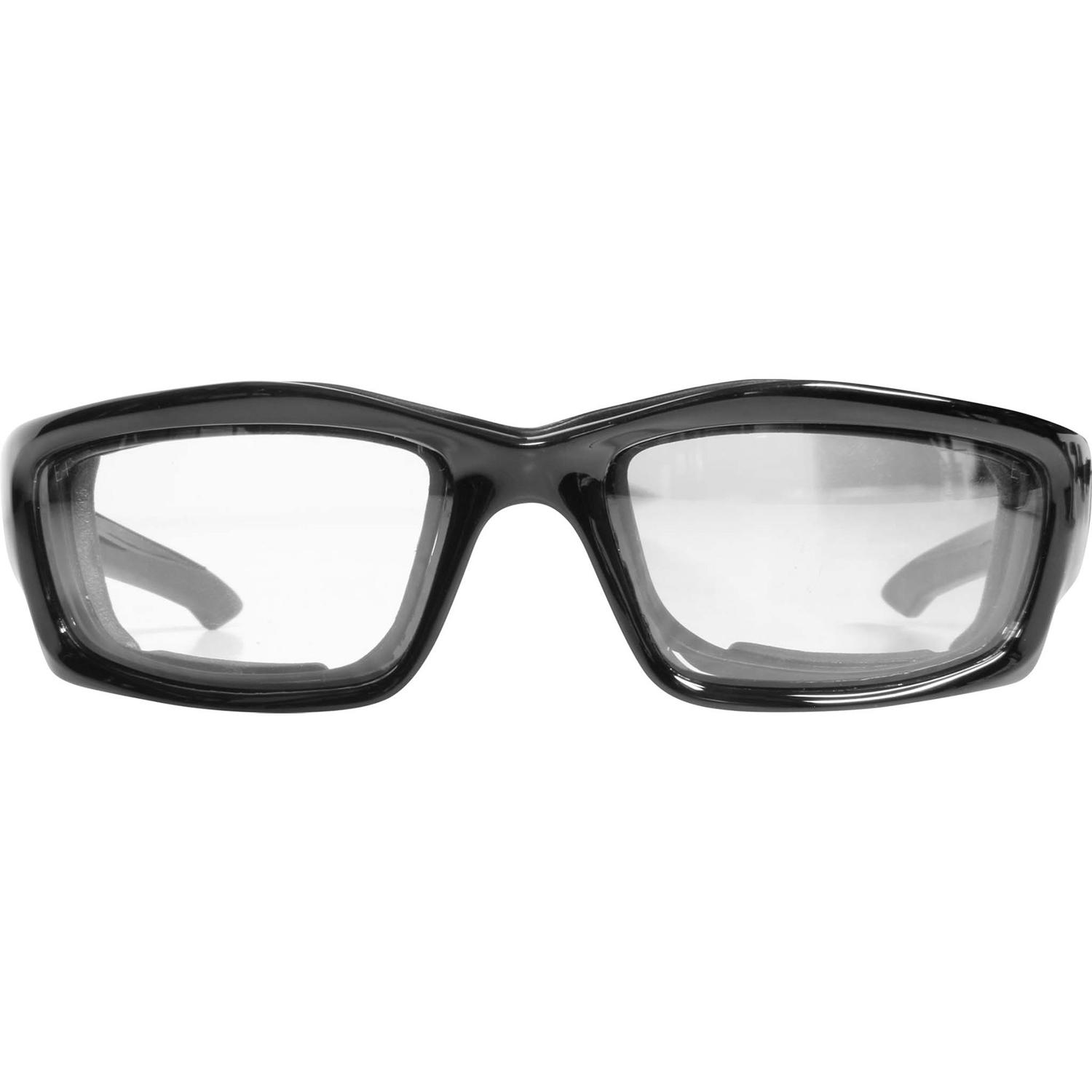 Edge Eyewear Kazbek Anti-Fog Safety Glasses Clear Lens Black Frame 1 pk