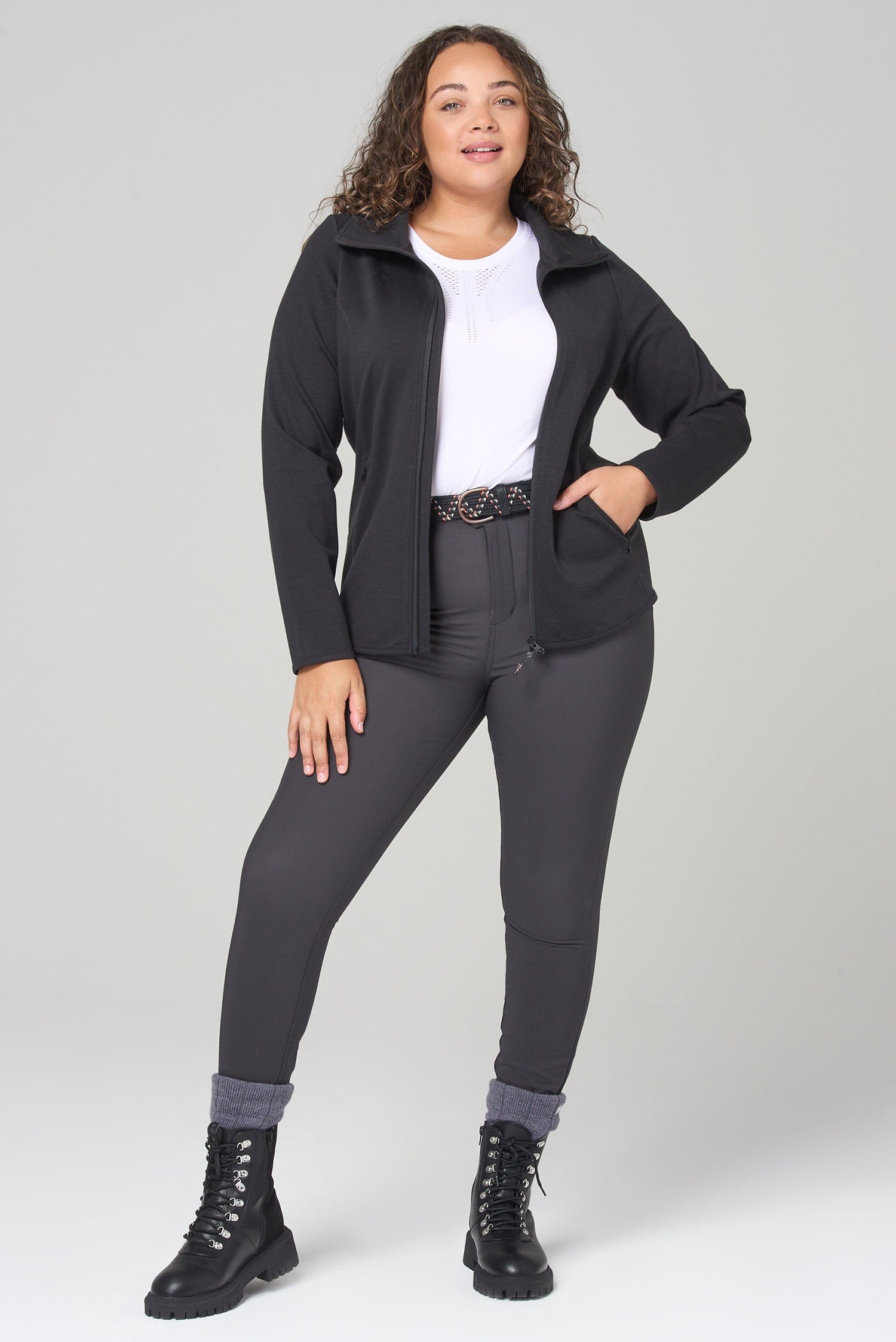 Performance Full Zip Mid Layer - Black