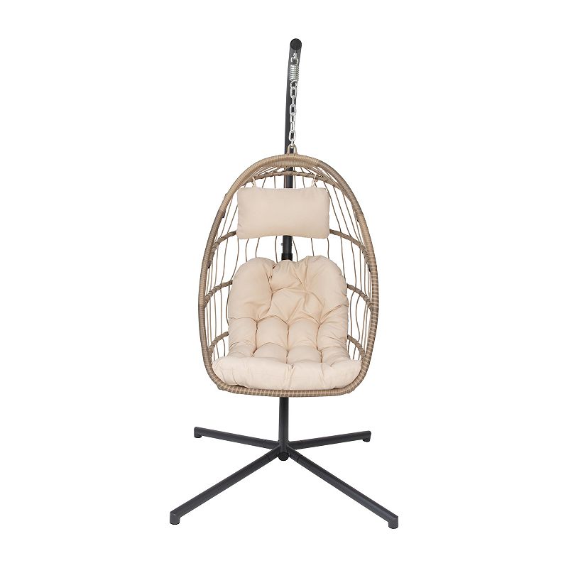 Flash Furniture Cleo Patio Hanging Egg Chair