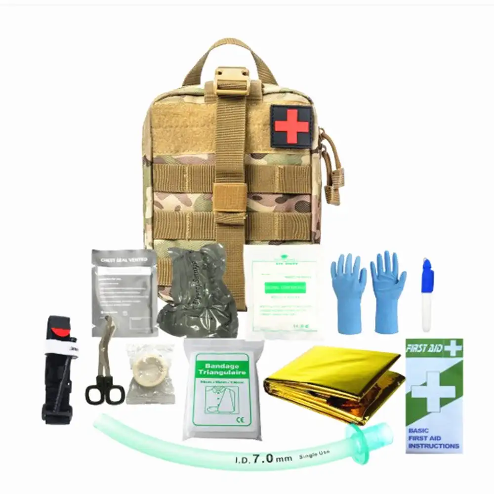 Portable Emergency Medical Tactical Trauma Outdoor Camping Hiking Bag First Aid Kit Set