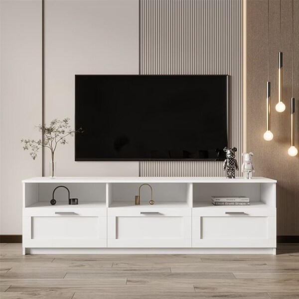 TV cabinet 80 inch TV stand， open locker Living Room Bedroom - 73 inches