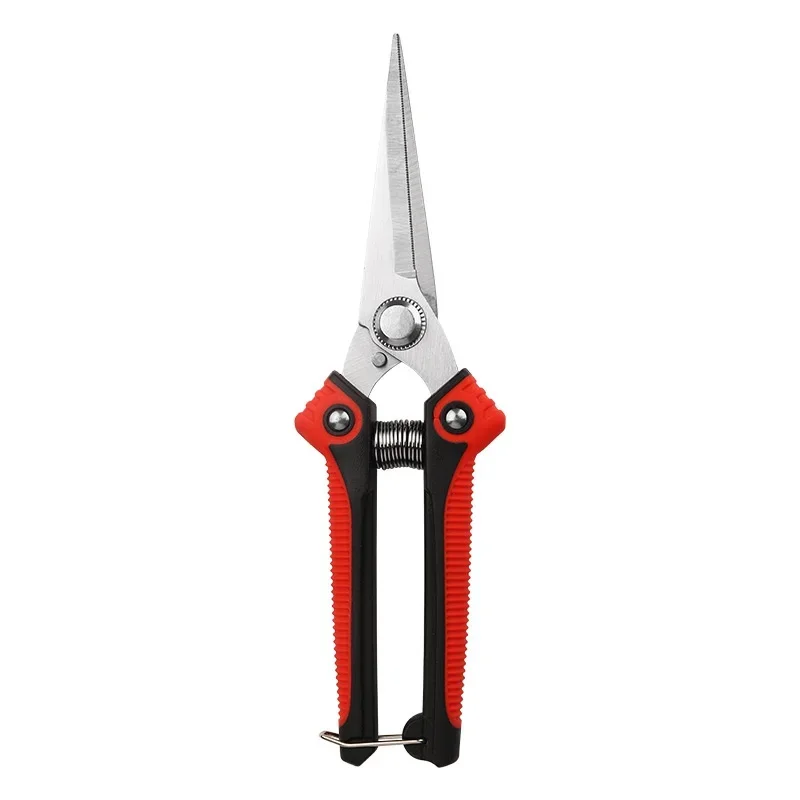 Wholesale price garden hand tool Stainless Steel Household fruit picking scissor branches cutting scissor with safety lock