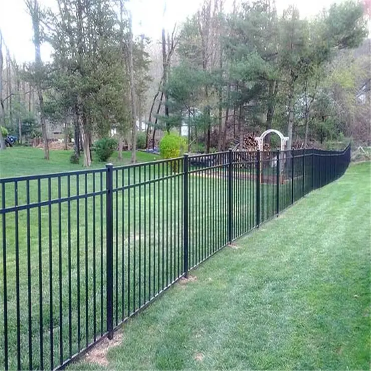 Factory Supply Powder Coated Aluminum Vertical Welded Fence Panel For Garden