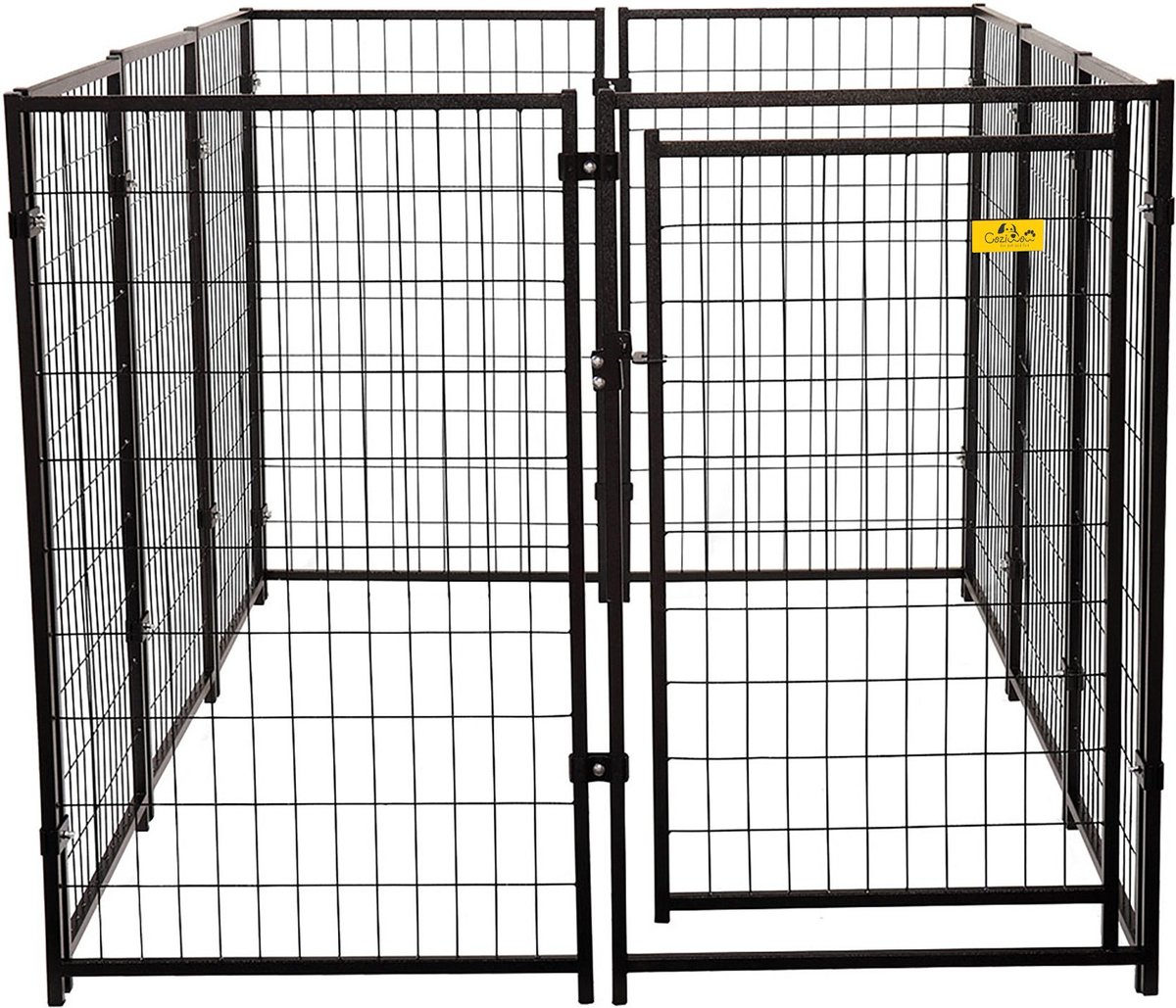 Coziwow by Jaxpety Outdoor Dog Kennel Playpen， 6.9 x 4.6 x 3.8-ft