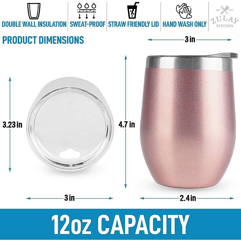 Insulated Wine Tumbler With Lid