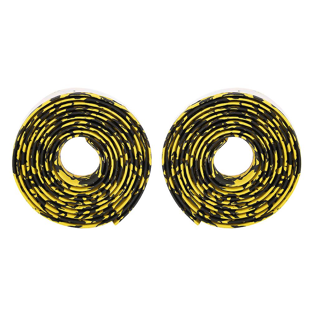 Eva Cycling Handlebar Bar Tape Lightweight Road Bike Bicycle Handle Wrap Black and Yellow