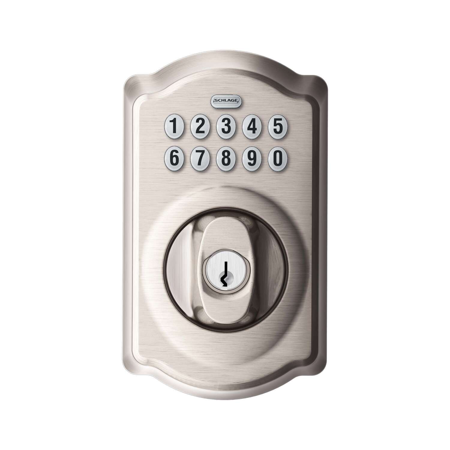 Schlage Satin Nickel Steel Electronic Deadbolt