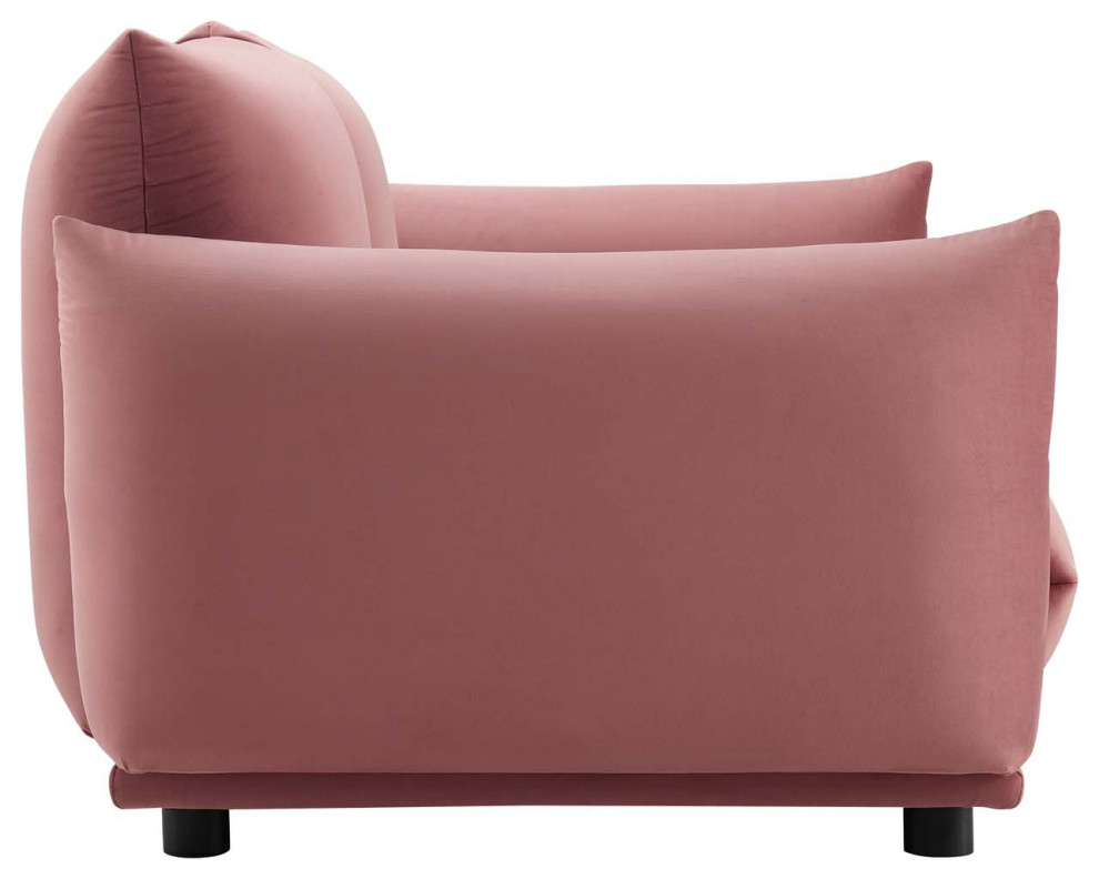 Copious Performance Velvet Loveseat   Contemporary   Loveseats   by ShopFreely  Houzz