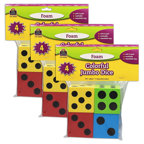 Teacher Created Resources TCR20810 3 4 Pack Foam C...