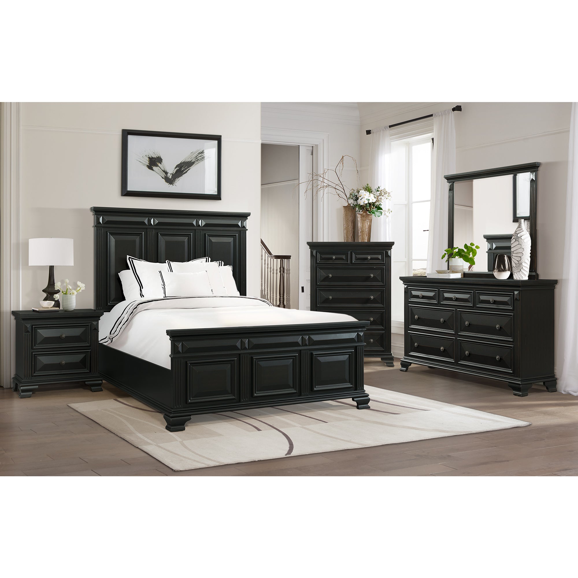 Picket House Furnishings Trent 7-Drawer Dresser in Antique Black