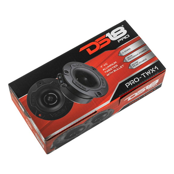 DS18 1 Professional Aluminum Bullet Tweeter Pair ...