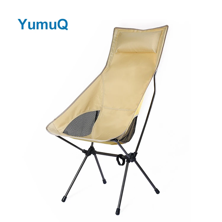 YumuQ Aluminum oy Frame High Back Folding Family Light Cheap Outdoor Camping Garden Round Moon Chair