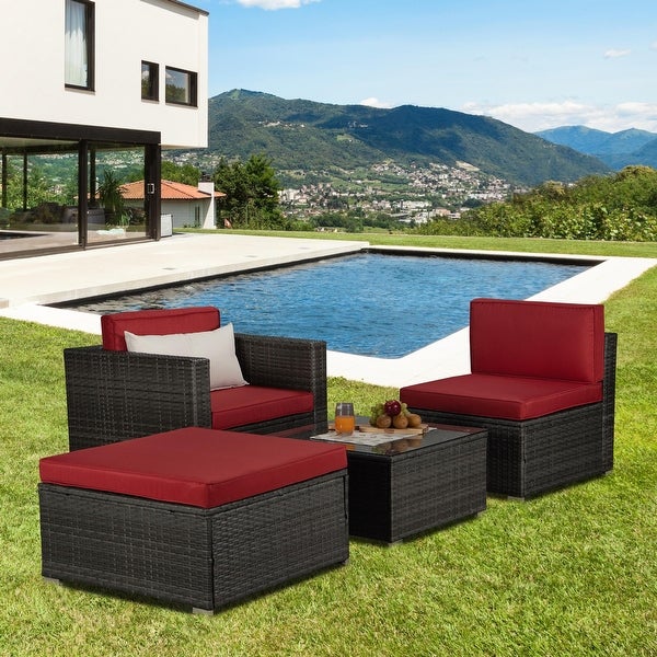 4-Piece Outdoor Garden Patio Furniture - Overstock - 35662674