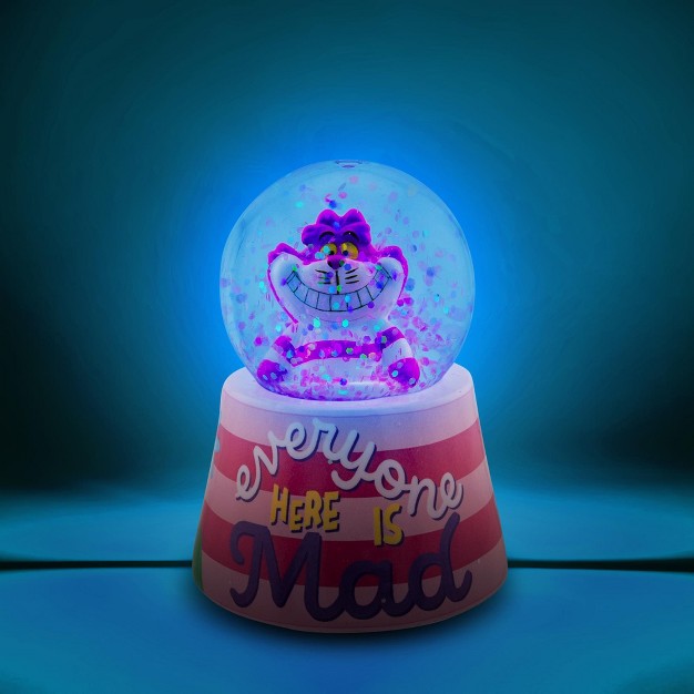 Disney Alice In Wonderland Cheshire Cat Mini Light up Snow Globe 2 5 Inches Tall