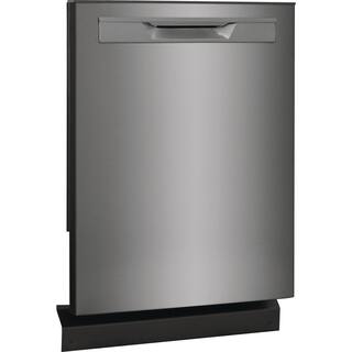 FRIGIDAIRE GALLERY 24 in. in Black Stainless Steel Built-In Tall Tub Dishwasher GDPP4517AD