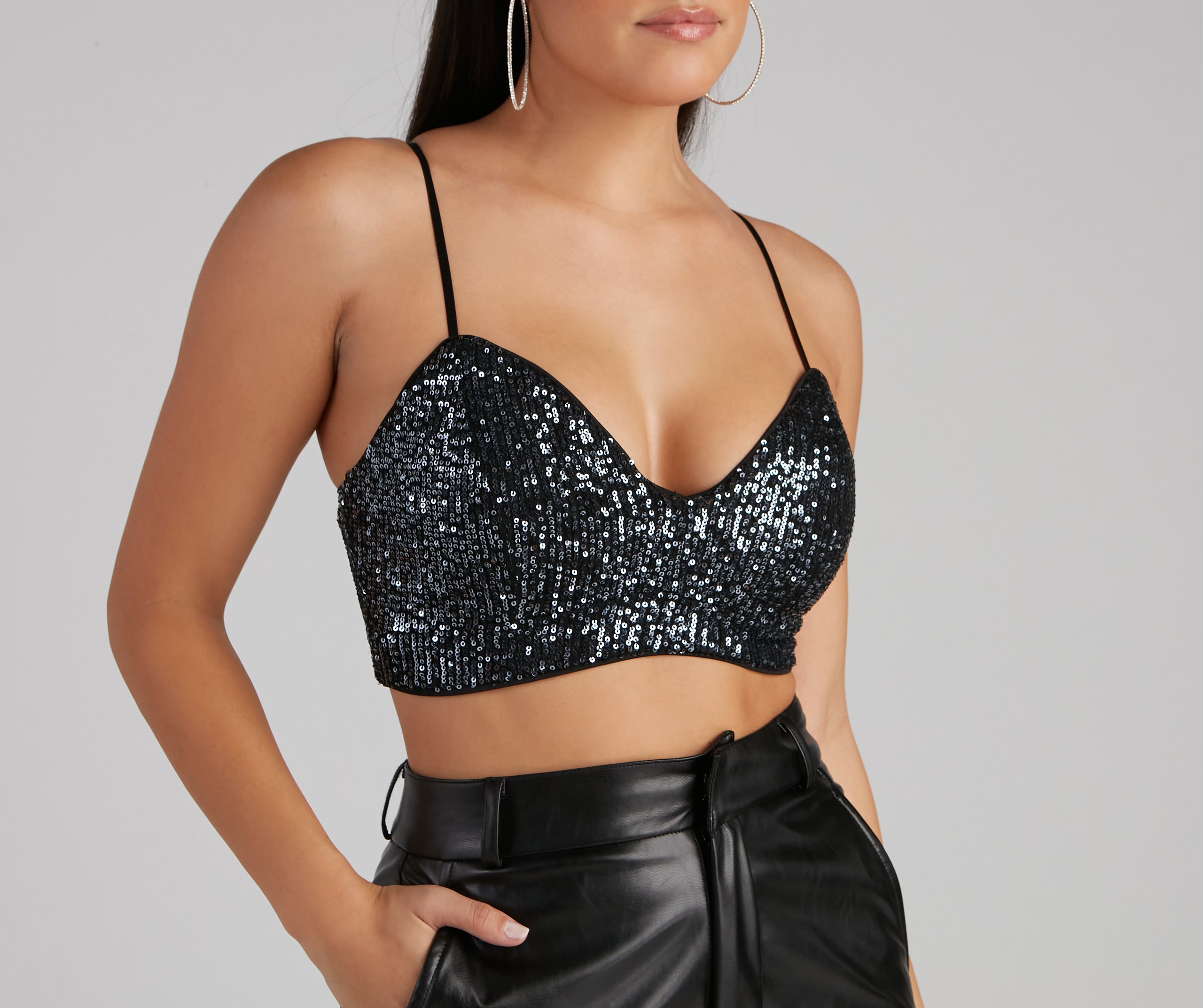 Glitzy Moment Sequin Knit Top