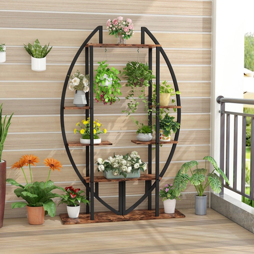 5-Tier Plant Stand Pack of 2, Multi-Layer Bonsai Flower Rack