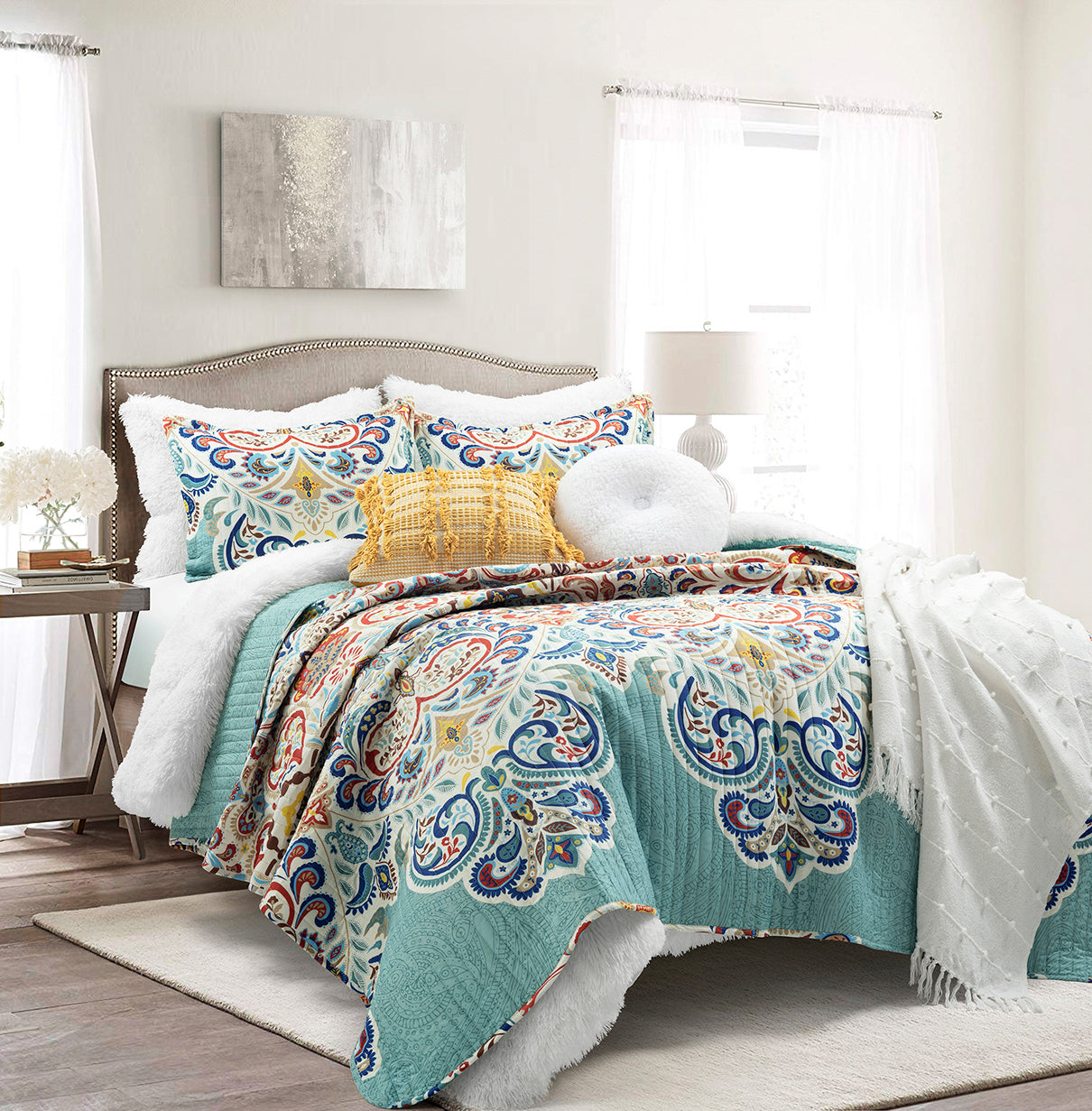 Boho Chic Quilt 3 Piece Set