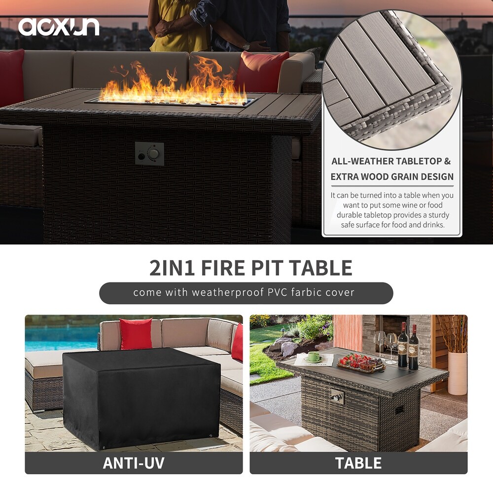 50000 BTU Outdoor Fire Pit Table 40 inch